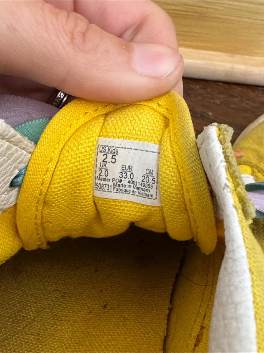 Vans Old Skool Kids yellow shoes